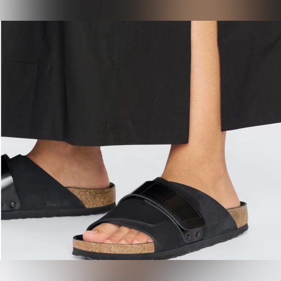 Birkenstock Kyoto Nubuck Leather Sandals Size 8 NEW - Picture 11 of 12